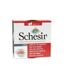 SCHESIR tarretises Tuunikala krevettidega - märg kassitoit - 85 g