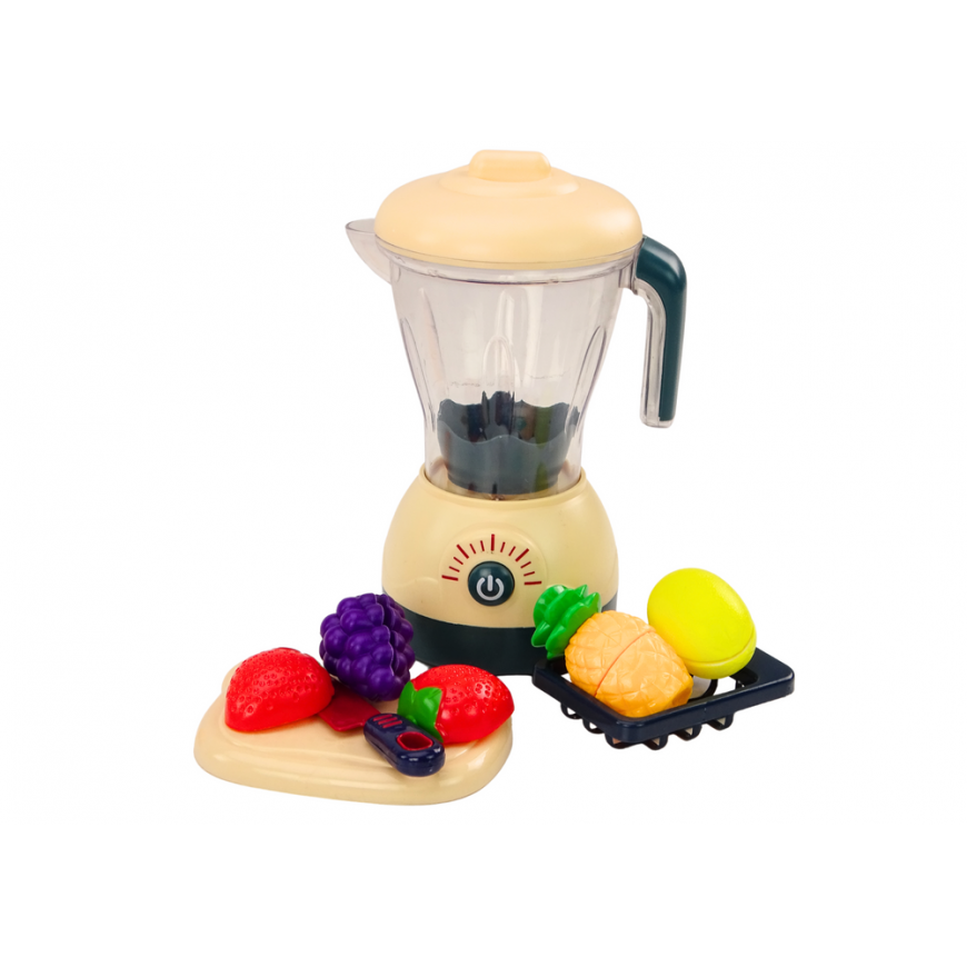Lean Toys Electric whisk set, fruit for slicing, lights and sounds – 2