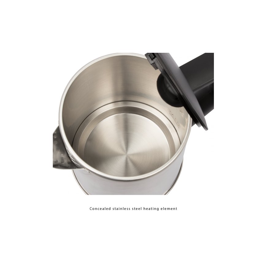 Clatronic WKS 3692 elektriskās tējkanna 1,5 L 2200 W Melns, Nerūsējošs tērauds – 3