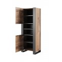 Cama WOOD bookcase 65x40x170,5 oak wotan + anthracite Cama WOOD bookcase 65x40x170,5 oak wotan + anthracite
