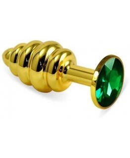 LOVETOY Gold Spiral Plug Green