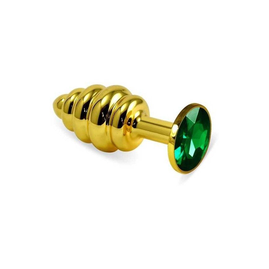 LOVETOY Gold Spiral Plug Green
