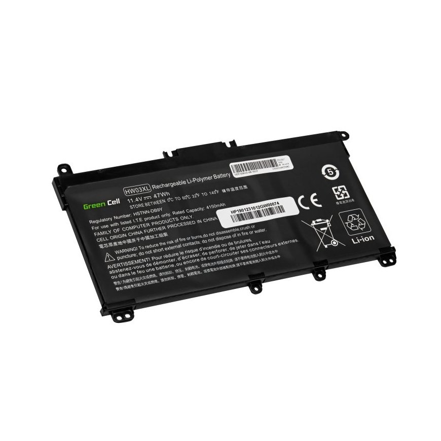 Green Cell HP190 atsarginė knyginio kompiuterio dalis Baterija – 2