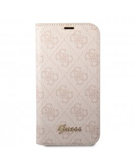 Guess PC|TPU 4G Metal Camera Outline Book Case for iPhone 14 Pro
