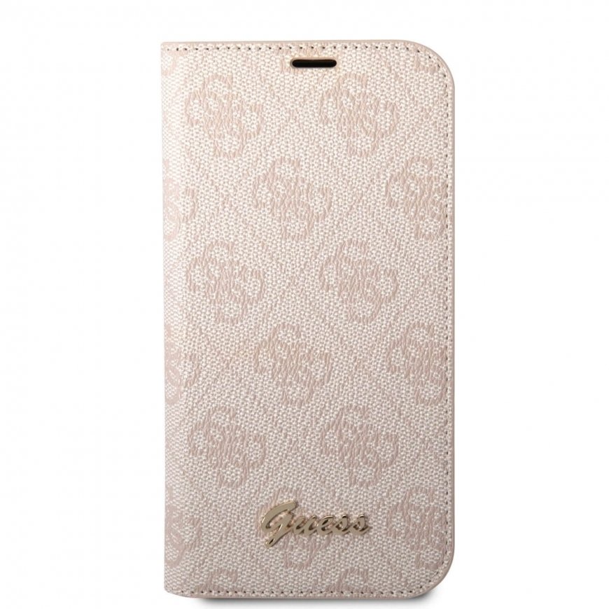 Guess PC|TPU 4G Metal Camera Outline Book Case for iPhone 14 Pro