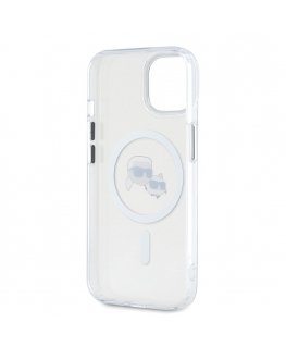 Karl Lagerfeld IML K&CH Heads Metal Frame MagSafe Case for iPhon