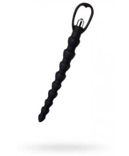 Toyfa A-TOYS, Anal Vibration Chain, Silicone, Black, 32.7 cm