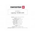 Swissten 22013960 akku- ja paristolaturi Litium polymeeri (LiPo) 10000 mAh musta Swissten 22013960 akku- ja paristolaturi Litium polymeeri (LiPo) 10000 mAh musta