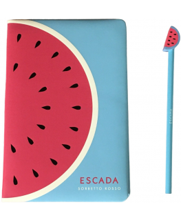 Escada, Summer Limited Edition - Sorbetto Rosso, GWP Notebook, Blue