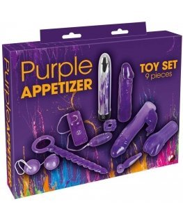 Orion Violet Appetizer 9-piece set