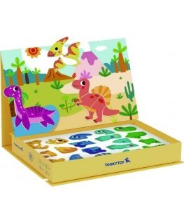 Tooky Toys TOOKY TOY Układanka Magnetyczna Dinosaur Puzzle