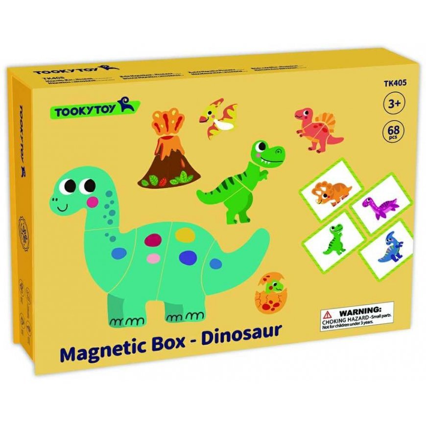 Tooky Toys TOOKY TOY Układanka Magnetyczna Dinosaur Puzzle – 2
