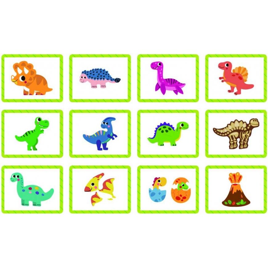 Tooky Toys TOOKY TOY Układanka Magnetyczna Dinosaur Puzzle – 3