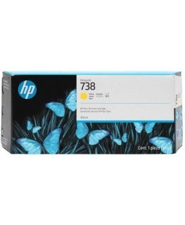 Hewlett Packard (HP) HP 738 300-ML Yellow DESIGNJET INK/CARTRIDGE