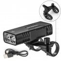 Rockbros 24310002001 bicycle light 850 lm with powerbank function + USB-C - USB-A cable - black Rockbros 24310002001 bicycle light 850 lm with powerbank function + USB-C - USB-A cable - black