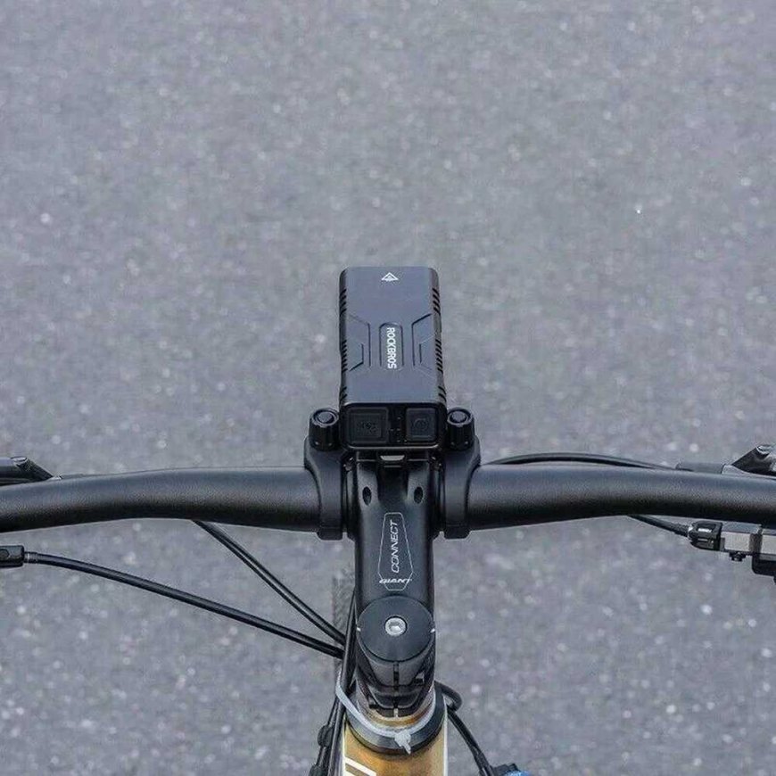 Rockbros 24310002001 bicycle light 850 lm with powerbank function + USB-C - USB-A cable - black – 3