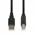 iBox IKU2D USB kabelis 1,8 m USB 2.0 USB A USB B Juoda