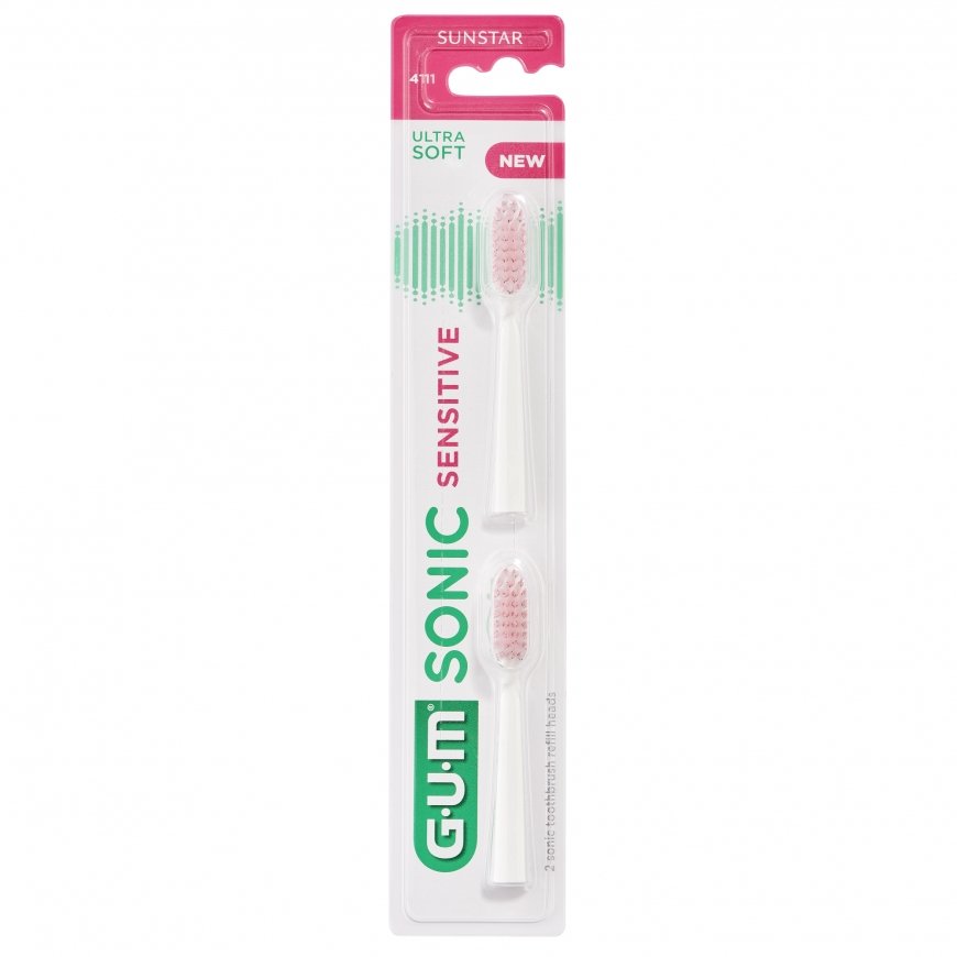 GUM Sonic Sensitive 2 tk Valge – 3