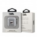 Karl Lagerfeld PU Embossed Karl Head Case for AirPods 1|2 Silver Karl Lagerfeld PU Embossed Karl Head Case for AirPods 1|2 Silver