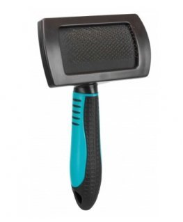 TRIXIE Soft Brush musta, Sininen Koira Sivellin