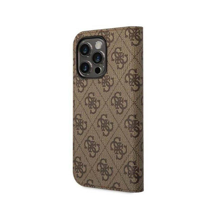 Guess GUBKP14XHG4SHW iPhone 14 Pro Max 6,7" brązowy|brown book 4 – 2