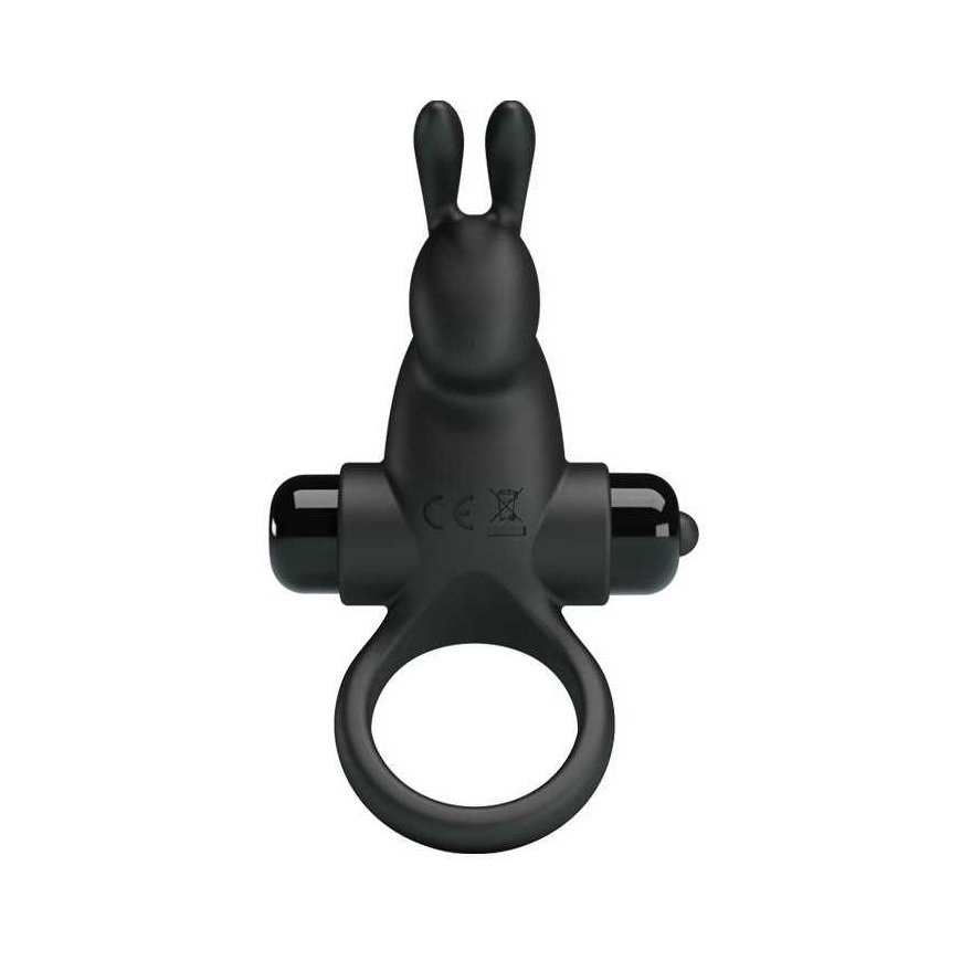 LYBAILE Pretty Love Vibro Penis Ring Rabbit I Black – 2