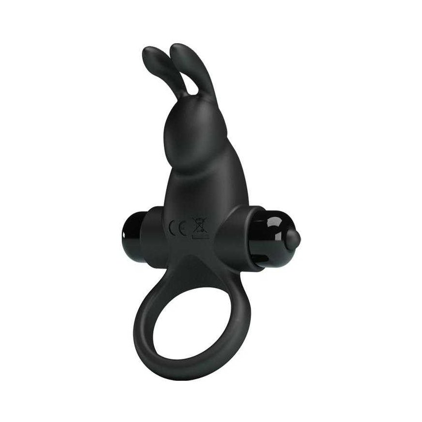 LYBAILE Pretty Love Vibro Penis Ring Rabbit I Juodas – 3