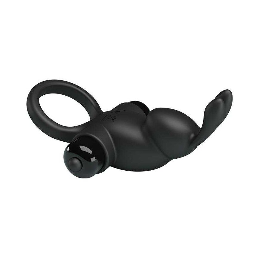 LYBAILE Pretty Love Vibro Penis Ring Rabbit I Juodas – 4