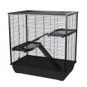 INTER-ZOO Frodo + Plastic Black - cage for a hamster INTER-ZOO Frodo + Plastic Black - cage for a hamster
