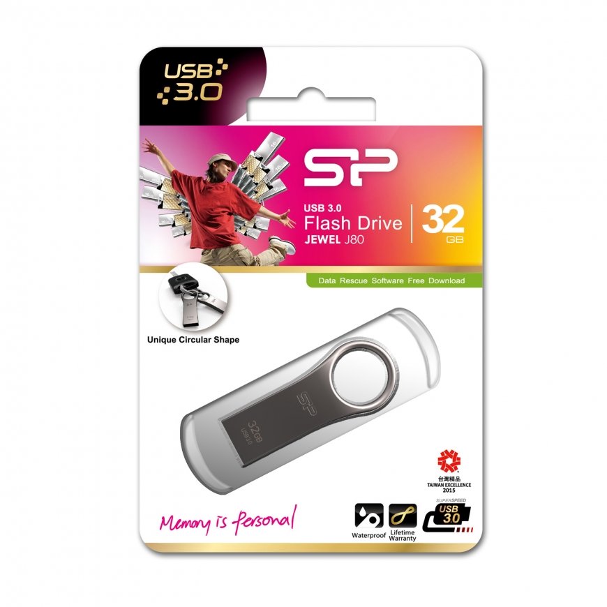 Silicon Power Jewel J80 USB atmintukas 32 GB USB A tipo 3.2 Gen 1 (3.1 Gen 1) Titanas – 5