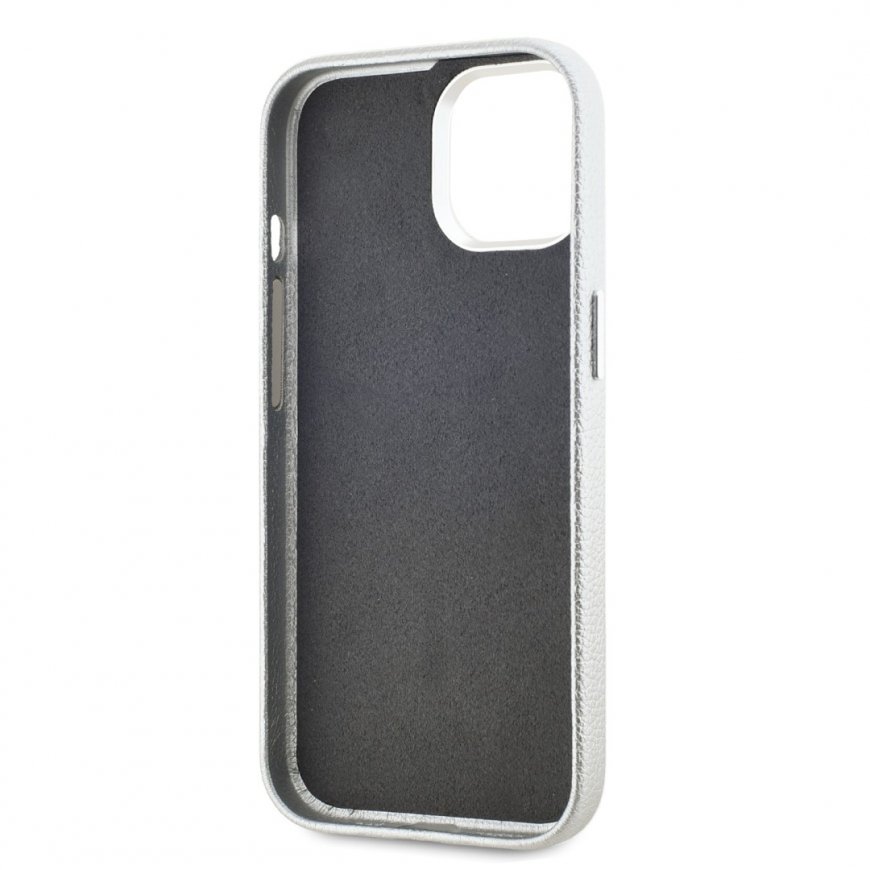 Karl Lagerfeld Grained PU Hotel RSG Case for iPhone 15 Grey