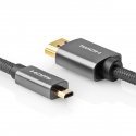 Nedis CVTB34700GY20 HDMI kabelis 2 m HDMI A tipo (standartinis) HDMI D tipo (Mikro) Pilka Nedis CVTB34700GY20 HDMI kabelis 2 m HDMI A tipo (standartinis) HDMI D tipo (Mikro) Pilka