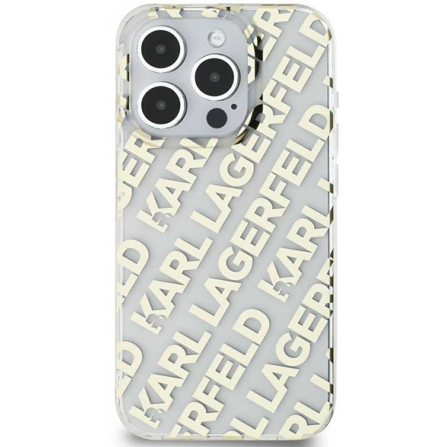 Dėklas Karl Lagerfeld KLHCP15LHKFOEMD iPhone 15 Pro 6.1" auksinė/auksinis hardcase IML Fullover Logo – 2