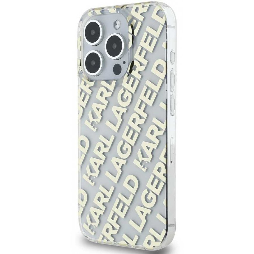 Dėklas Karl Lagerfeld KLHCP15LHKFOEMD iPhone 15 Pro 6.1" auksinė/auksinis hardcase IML Fullover Logo – 3