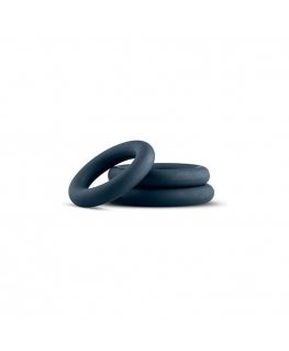 Easytoys Passkey Boners 3-Piece Cock Ring Set - Grey
