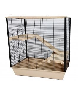 INTER-ZOO Frodo + Plastic Beige - cage for a hamster