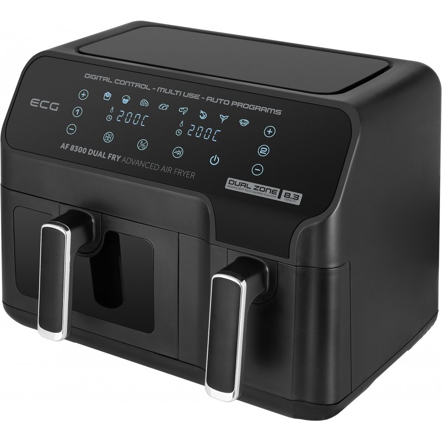 ECG AF 8300 Double 8.3 L Stand-alone 2700 W Hot air fryer Black – 2