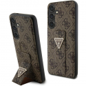 Guess GUHCS24SPGS4TDW S24 S921 Brown/Brown Hard Case Grip Stand 4G Triangle Strass
