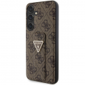 Guess GUHCS24SPGS4TDW S24 S921 Brown/Brown Hard Case Grip Stand 4G Triangle Strass