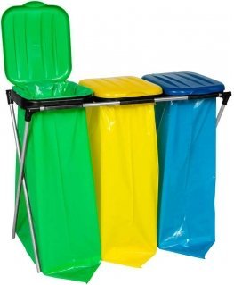 Gsg24 Rack holder for sorting 120L garbage bags - 3 types of waste