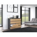 Topeshop M8 120 ANT/ART KPL laatikollinen lipasto Topeshop M8 120 ANT/ART KPL laatikollinen lipasto