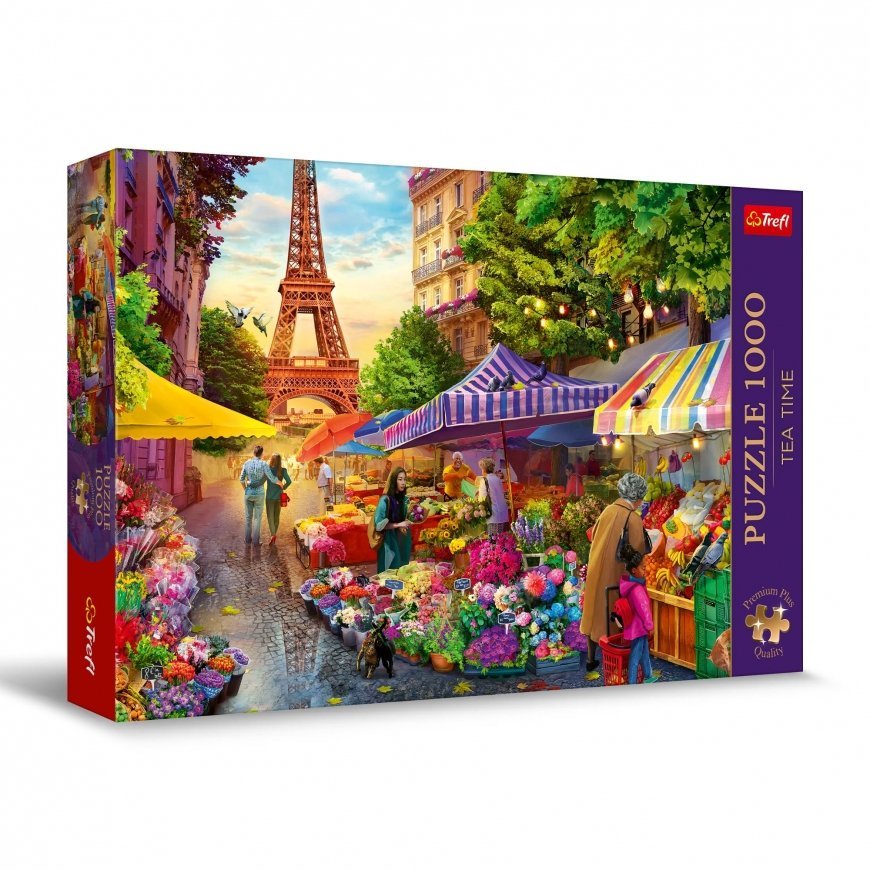 Puzzle 1000 pieces Premium Plus Quality Flower market Paris