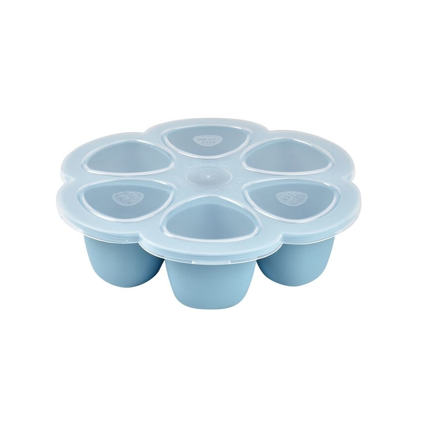 BEABA Silikonbehälter 6x90 ml Sinine