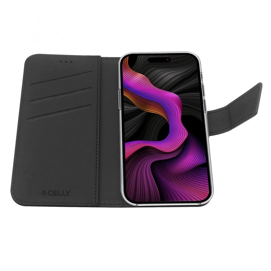 Celly WALLY1055 mobiliojo telefono dėklas 17 cm (6.7") Piniginės tipo Juoda – 4