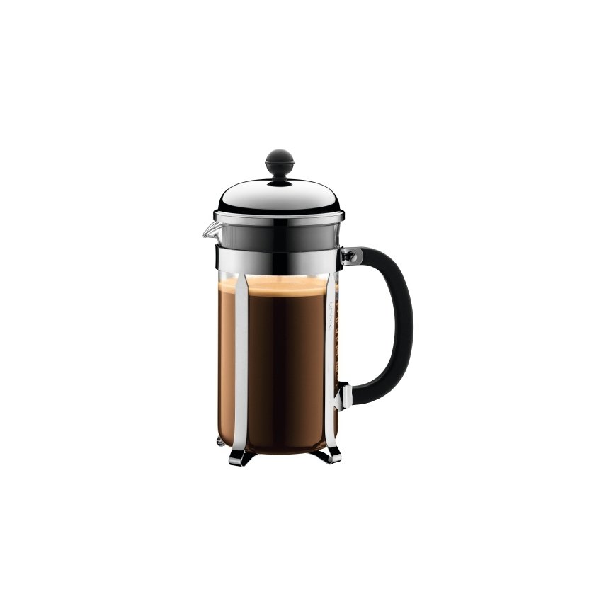 Bodum Chambord Melns, Hroms, Caurspīdīgs