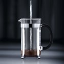 Bodum Chambord musta, Kromi, Läpinäkyvä