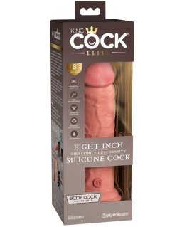 Pipedreams KING COCK ELITE - REALISTIC VIBRATING DILDO AND SILICONE 20.3 CM