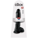 Pipedreams KING COCK 10" COCK Black WITH BALLS 25.4 cm Pipedreams KING COCK 10" COCK Black WITH BALLS 25.4 cm
