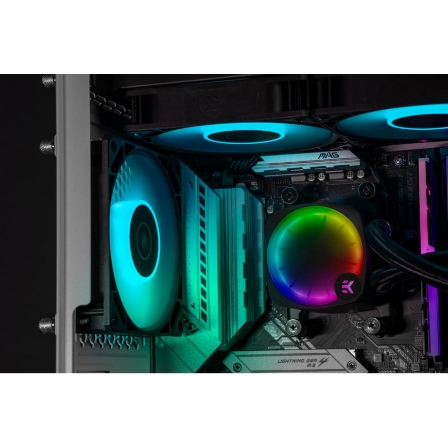EK Water Blocks Nucleus AIO CR360 Lux D-RGB Processor All-in-one liquid cooler 12 cm Black 1 pc(s) – 3