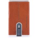 Piquadro, Piquadro, Leather, Card Holder, Square Sliding System, Arancio, Unisex Piquadro, Piquadro, Leather, Card Holder, Square Sliding System, Arancio, Unisex